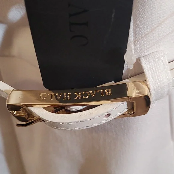 BLACK HALO☆ Cap- Sleeve Belted wide-leg Jumpsuit - Picture 8 of 14